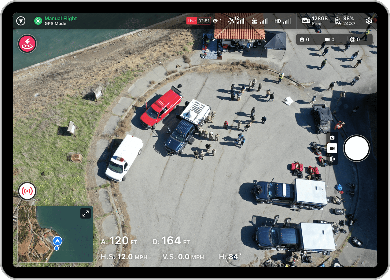 live drone video feeds