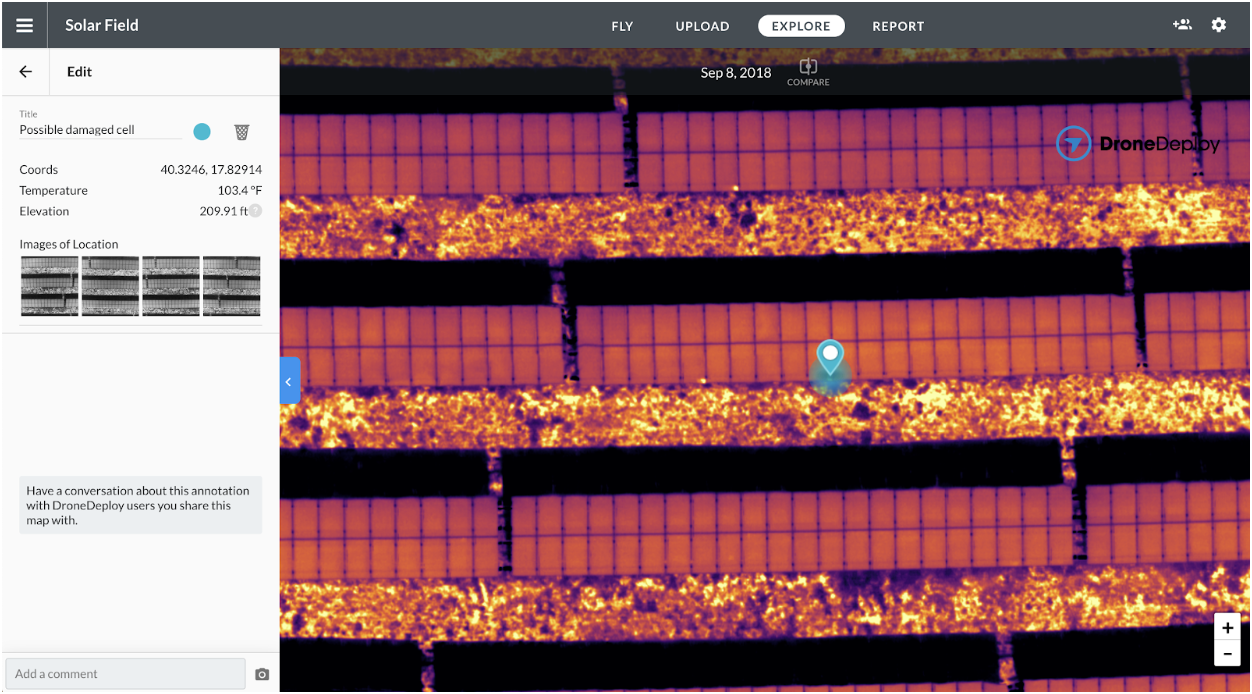 drone deploy thermal